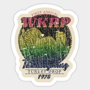 WKRP TURKEY DROP 70S - RETRO STYLE Sticker